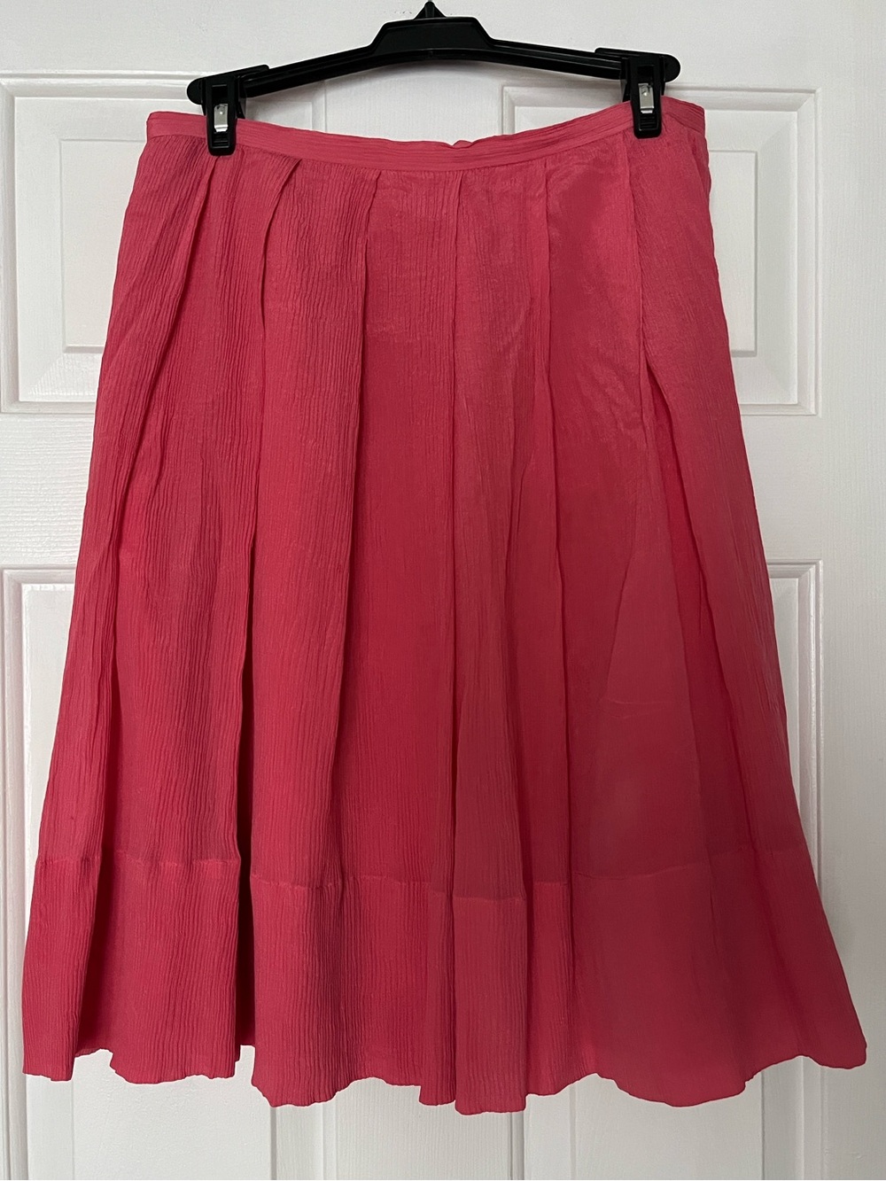 Vintage Y2K J.Crew Silk Chiffon Pleated Women's Midi Skirt